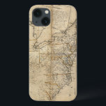 ETUI iPhone 13 MAP : USA, 1783<br><div class="desc">"Les Etats-Unis selon le traité de paix définitif signé à Paris le 3 septembre. 1783." Carte de William McMurray,  1784.</div>