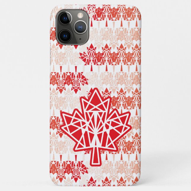 COQUES Case-Mate iPhone MAPLE MADE WITH TRIANGLES CANADA FLAG BY MASANSER (Dos)