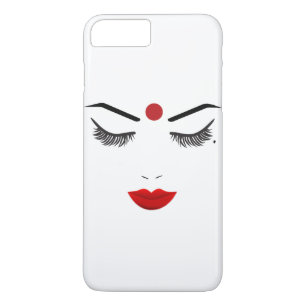 Case-Mate iPhone Case Maquillage Hindou Point Beauté Cils & Lèvres Rouge
