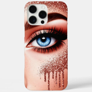 Coque iPhone 16 Pro Max 💎 Maquillage Rose Gold Glam Pour Amoureux de Beau
