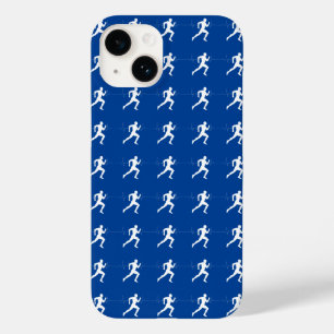 Coque Case-Mate iPhone Marathon Coureurs & Heartbeat Line sur Blue