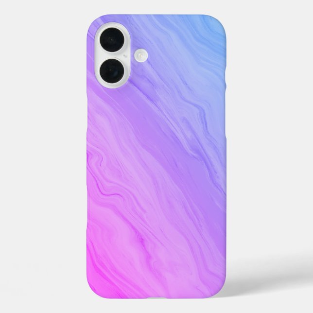 Coques Case-Mate iPhone Marble Luxe - dégradé bleu et violet (Verso)