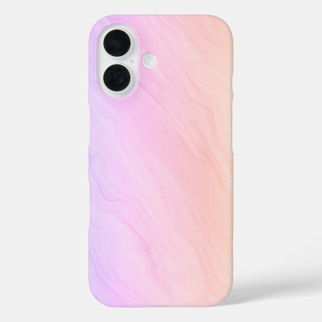 Coques Case-Mate iPhone Marble Luxe - violet et rose (Verso)