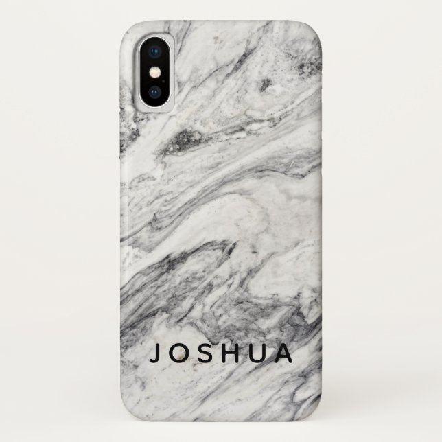 Coques Case-Mate iPhone Marble Pierre Téléphone/coque ipad Nom personnalis (Dos)