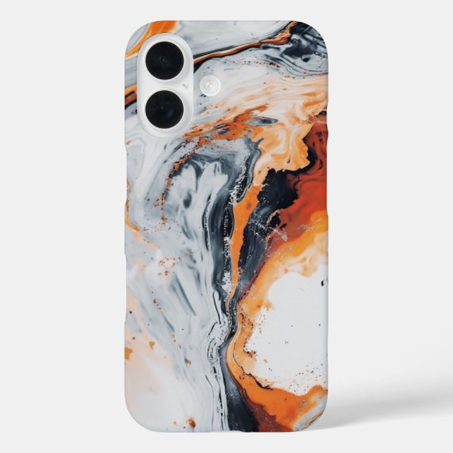 Coques Case-Mate iPhone Marbrage volcanique (Verso)