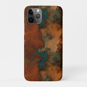 Case-Mate iPhone Case Marbre abstrait turquoise et rouille