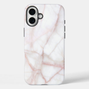Coque Pour iPhone 16 Plus Marbre blanc