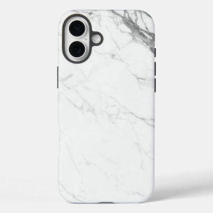 Coque Pour iPhone 16 Plus Marbre blanc