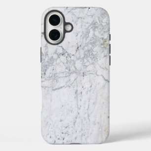 Coque Pour iPhone 16 Plus Marbre blanc