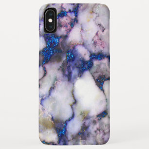 Case-Mate iPhone Case Marbre blanc Avec Parties scintillant Rose Et Bleu