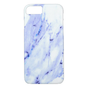 Coque Case-Mate iPhone Marbre blanc bleu granit en pierre