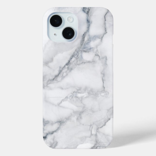 Coques Case-Mate iPhone Marbre blanc Carrara Texture (Verso)