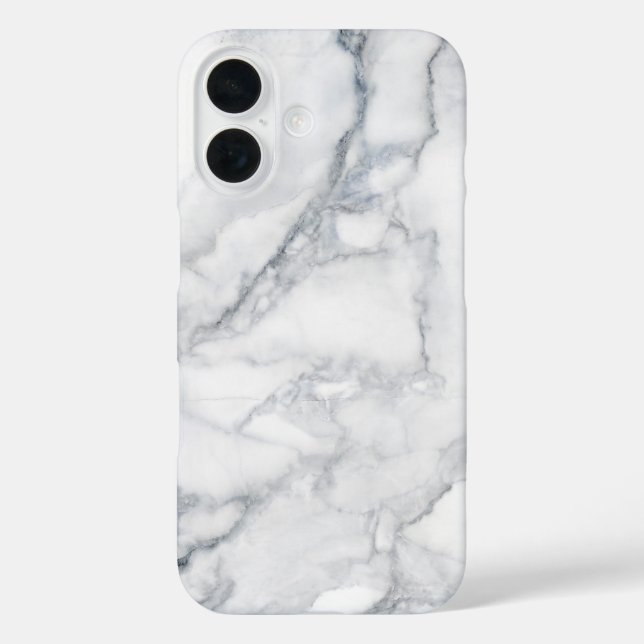 Coques Case-Mate iPhone Marbre blanc Carrara Texture (Verso)