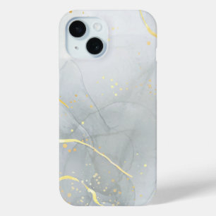 Coque Case-Mate iPhone Marbre Blanc Chic Paillettes