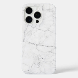 Coque iPhone 16 Pro Marbre Blanc Élégant
