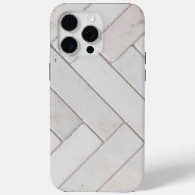 Coques Case-Mate iPhone Marbre Blanc Élégant (Verso)