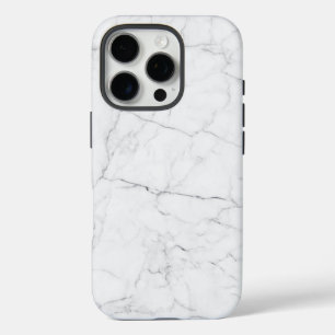 Coque iPhone 16 Pro Marbre Blanc Élégant 