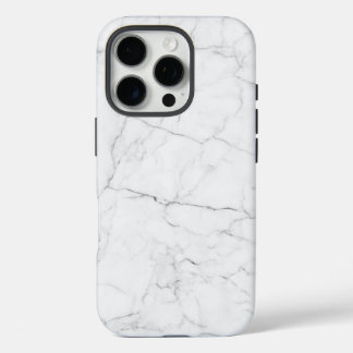 Coque iPhone 16 Pro Marbre Blanc Élégant
