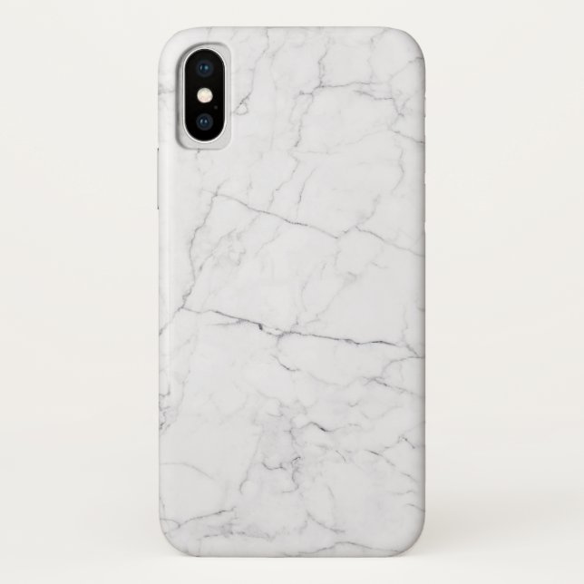 Coques Case-Mate iPhone Marbre Blanc Élégant  (Dos)