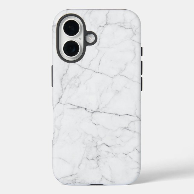Coques Case-Mate iPhone Marbre Blanc Élégant (Verso)