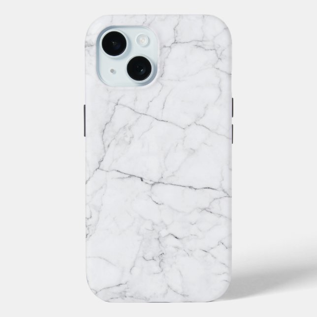 Coques Case-Mate iPhone Marbre Blanc Élégant  (Verso)