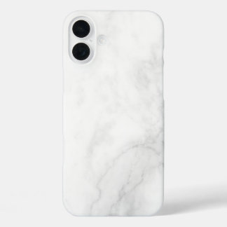Coque Pour iPhone 16 Plus Marbre Blanc Moderne