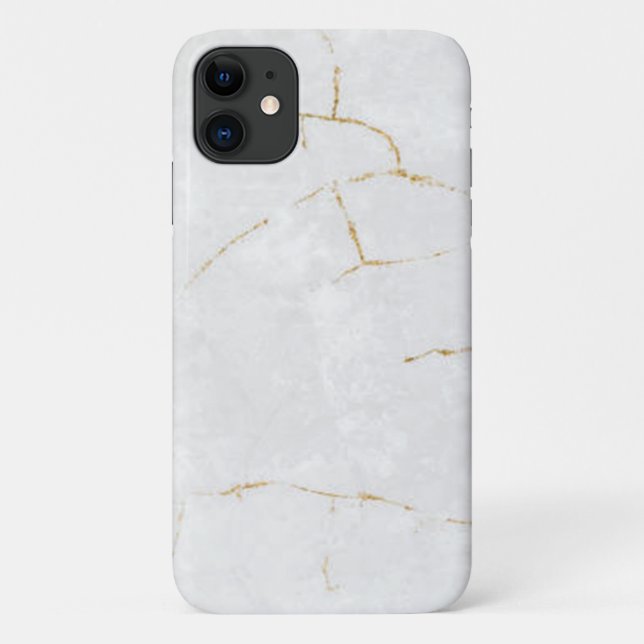 Coques Case-Mate iPhone marbre blanc or Coque-Mate à peine là (Dos)