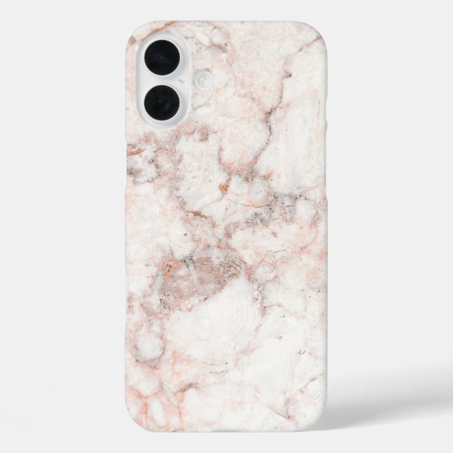 Coques Case-Mate iPhone Marbre blanc rose (Verso)