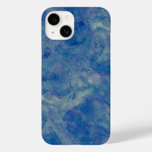 Coque Case-Mate iPhone Marbre bleu et rose Acrylique Abstraction