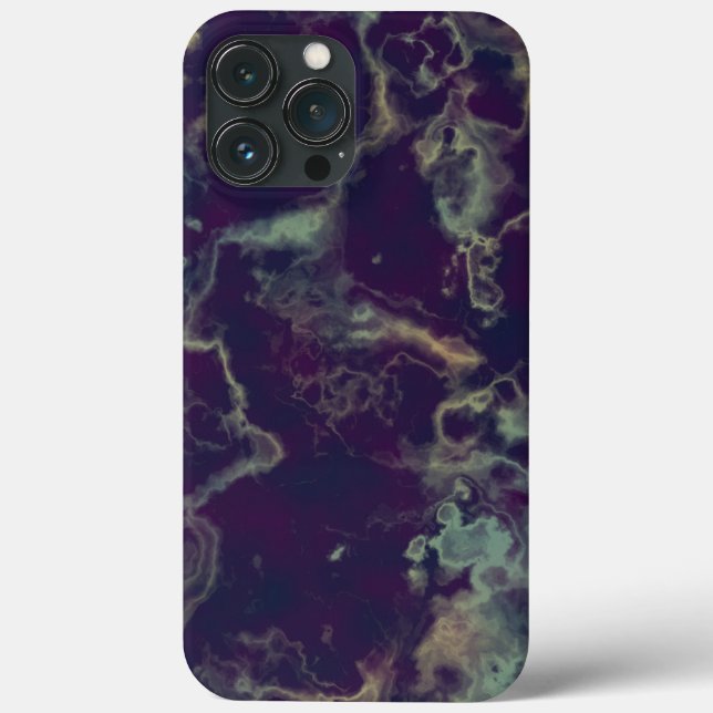 Coques Case-Mate iPhone Marbre bleu et violet (Verso)