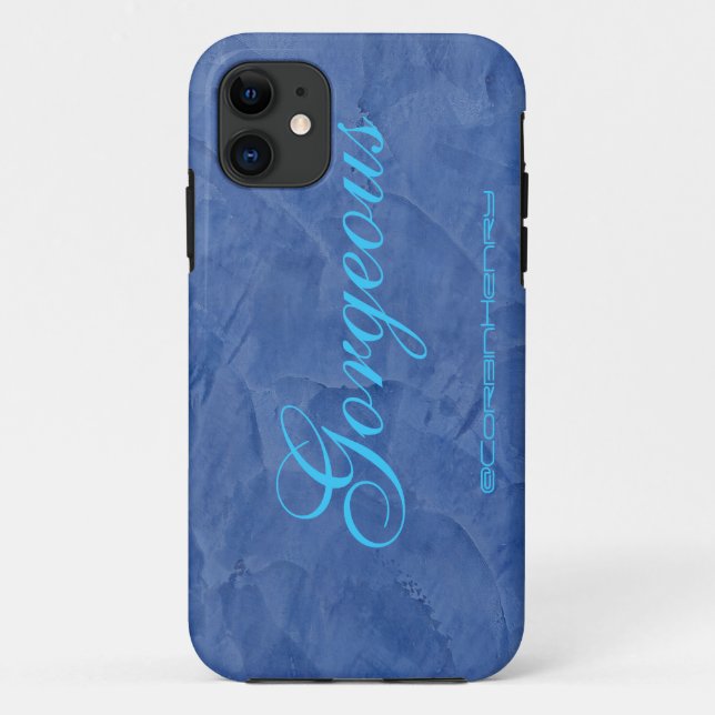 Coques Case-Mate iPhone Marbre Bleu Magnifique (Dos)