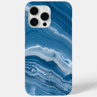 Coque Case-Mate iPhone Marbre bleu poussiéreux en pierre moderne