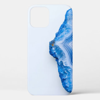 Case-Mate iPhone Case Marbre Bleu Poussiéreux en Pierre Moderne