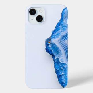 Coque Case-Mate iPhone Marbre bleu poussiéreux en pierre moderne