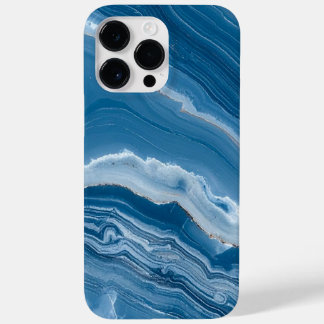 Coque Case-Mate iPhone Marbre bleu poussiéreux en pierre moderne