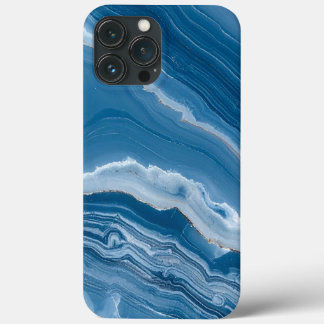 Case-Mate iPhone Case Marbre bleu poussiéreux en pierre moderne