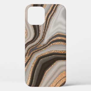 Case-Mate iPhone Case Marbre Brown Gold Design Vintage