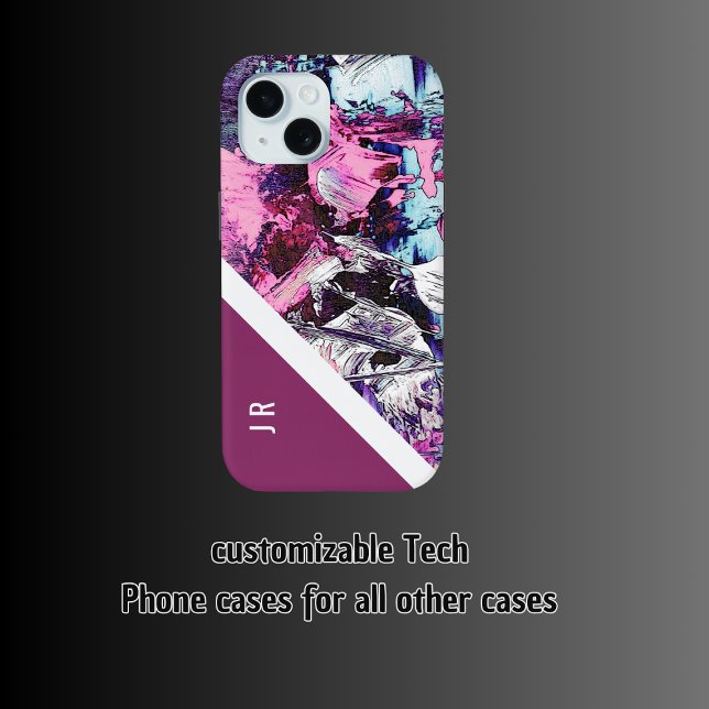 Coques Case-Mate iPhone marbre cool abstrait violet + baies tonique chic (Créateur téléchargé)