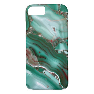 Coques Pour iPhone Marbre de luxe Malachite Gemstone Agate
