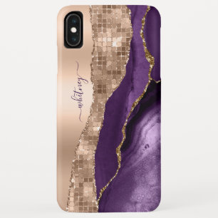 Case-Mate iPhone Case Marbre d'encre liquide Rose violet Élégant