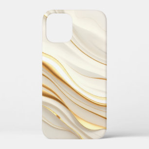 Case-Mate iPhone Case "Marbre doré et crème aux tourbillons opulents"