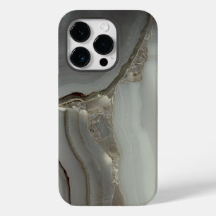 Coque Case-Mate iPhone Marbre Gris avec Veine d'Or