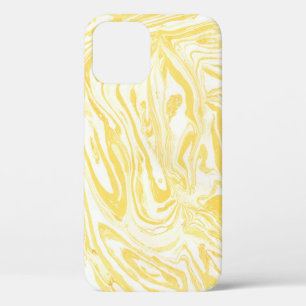 Case-Mate iPhone Case Marbre jaune élégant : Texture dessinée à la main