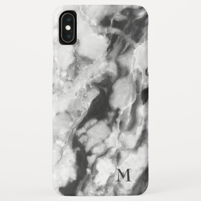 Coques Case-Mate iPhone Marbre Lent Blanc Et Gris (Dos)