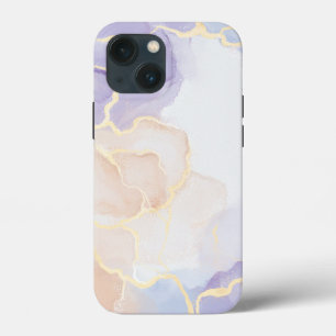 Case-Mate iPhone Case Marbre mignon motif rose pourpre or blanc rose