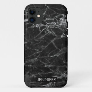 Case-Mate iPhone Case Marbre Noir Avec Cracks Gris