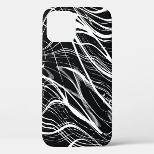 Case-Mate iPhone Case Marbre noir blanc : Vintage Abstrait
