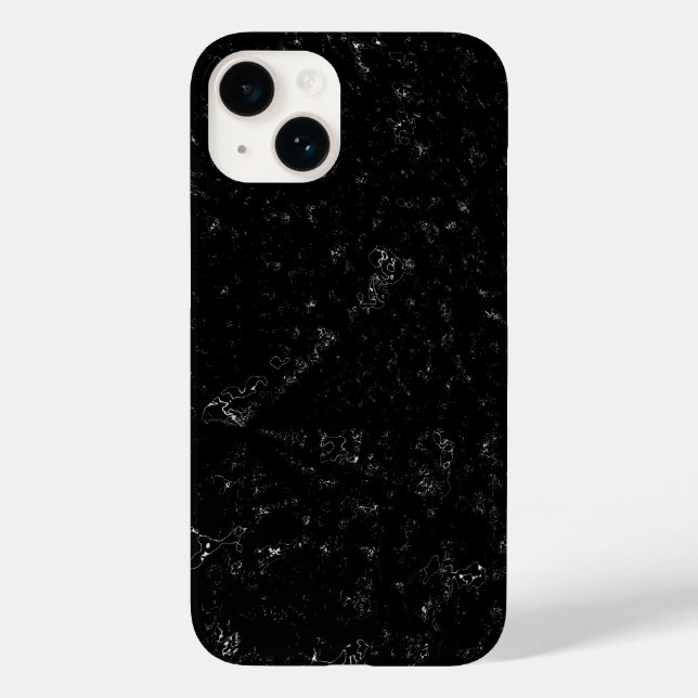 Coques Case-Mate iPhone Marbre Noir Élégant (Verso)