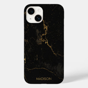 Coque Case-Mate iPhone Marbre noir or