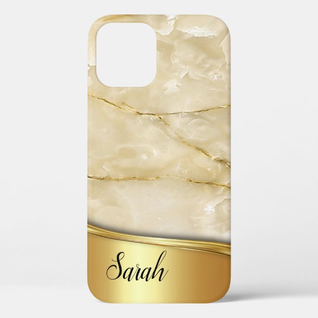 Coques Case-Mate iPhone Marbre or cool tendance (Verso)